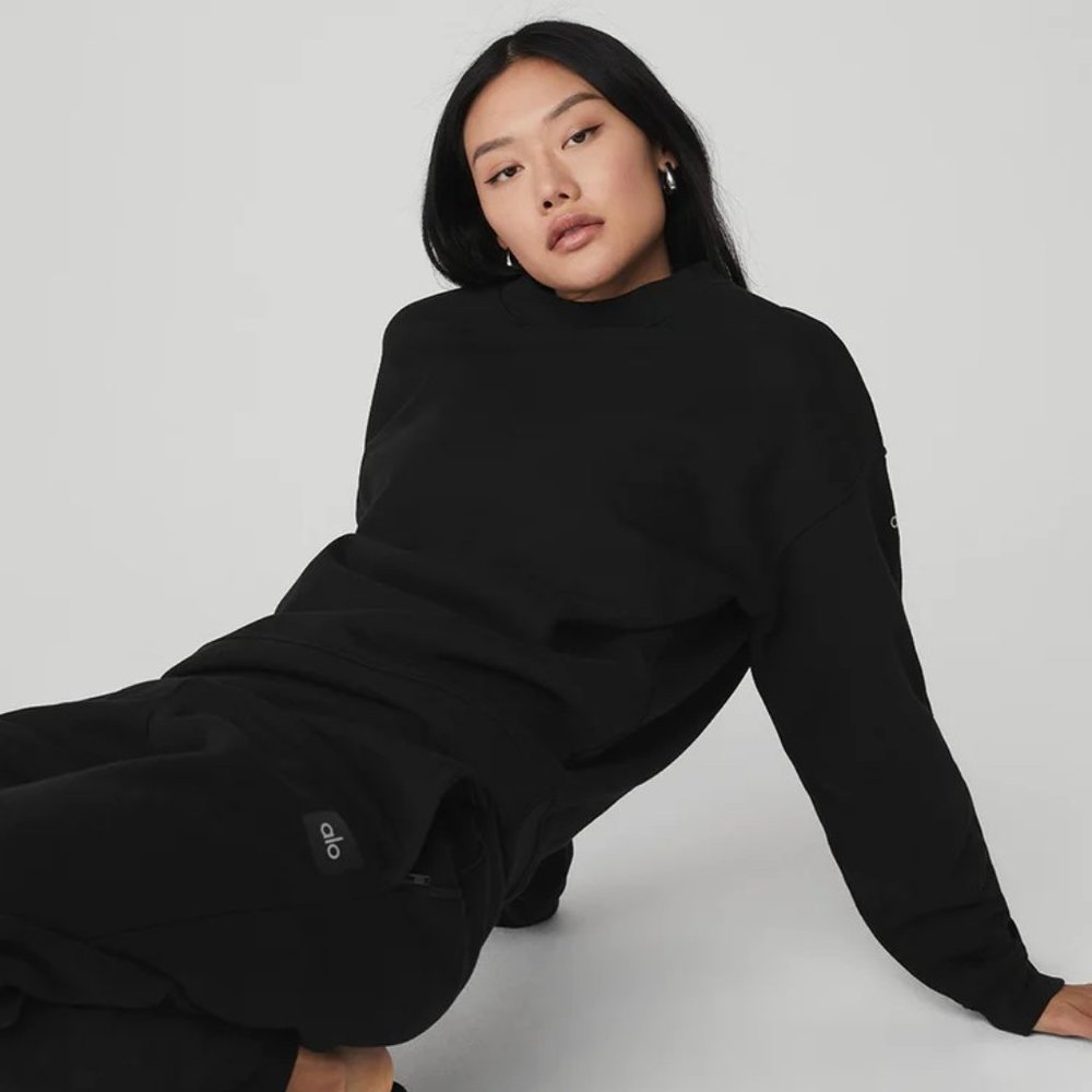 ALO Yoga RENOWN HEAVY WEIGHT CREW NECK PULLOVER